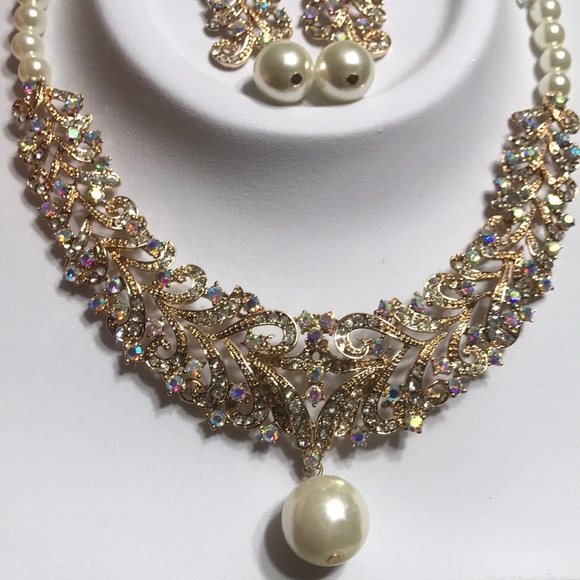 Beautiful women's crystal necklace - Picture 5 of 5